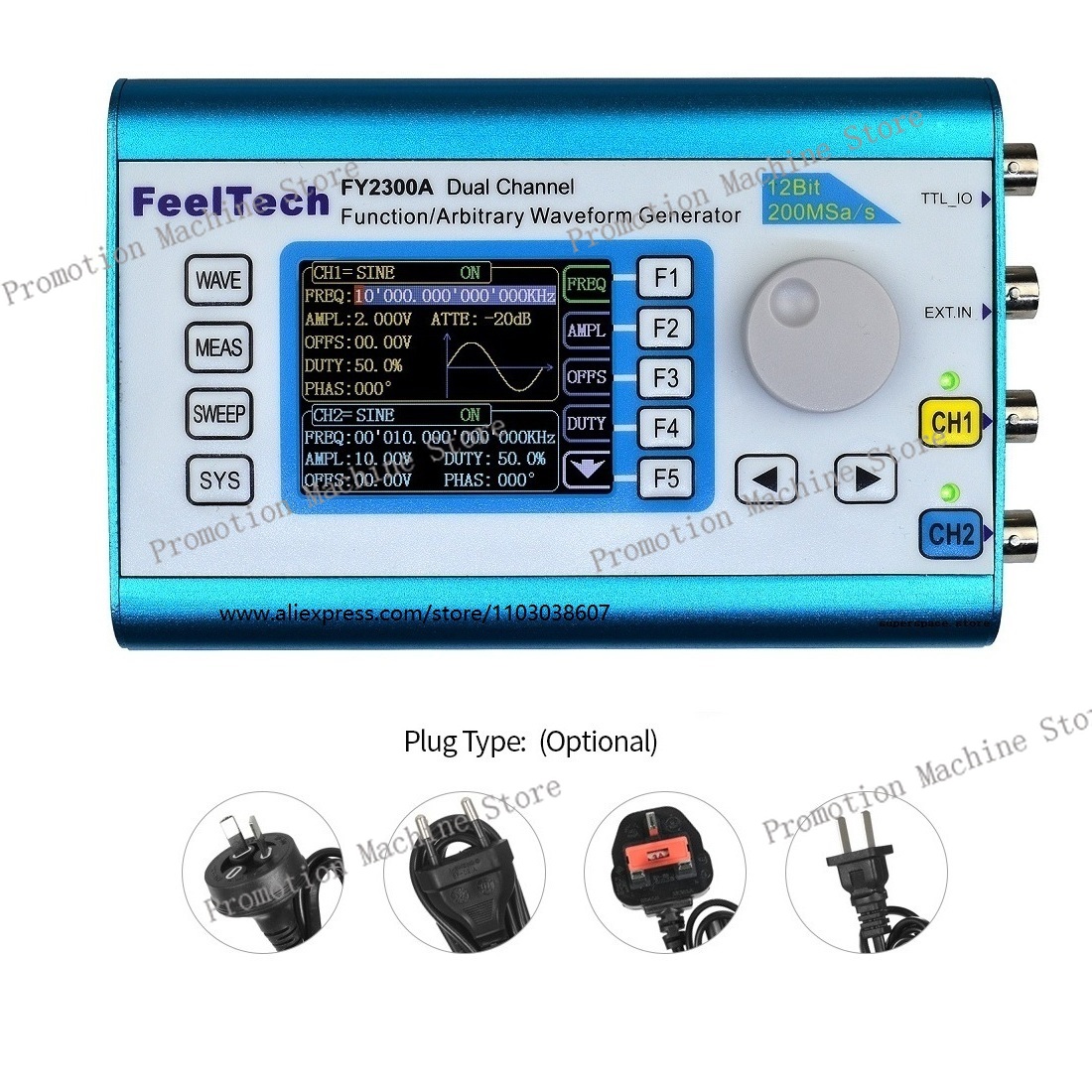 FY2300 12MHz 20MHz DDS Functio - Function Arbitrary Waveform Generator review and price