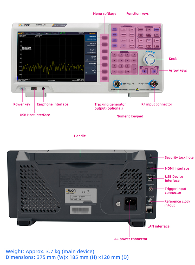 Portable Spectrum Analyzer 9kH - Signal Generator Spectrum Analyzer review and price