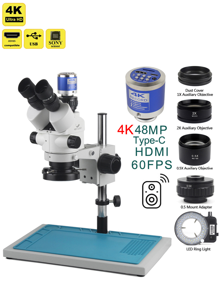 3.5X-90X Simul-Focal Stereo Tr - Stereo Trinocular Microscope Pcb review and price