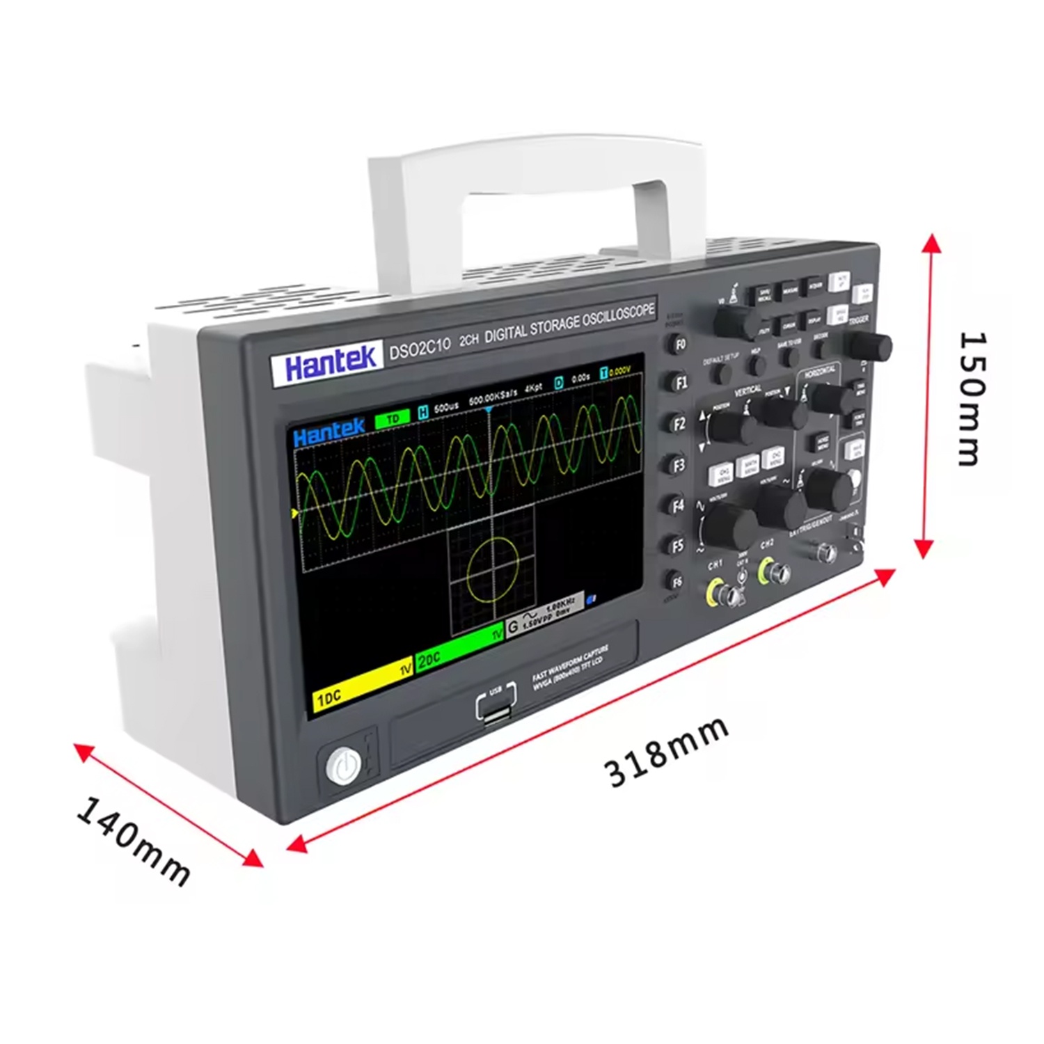 DSO2C10 DSO2C15 DSO2C10 2 Chan - Digital Storage Oscilloscope 100Mhz review and price