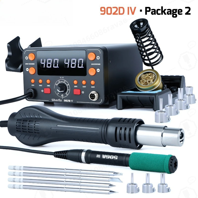 902D-IV 775W Soldering Station - Hot Air Rework Station T12 review and price