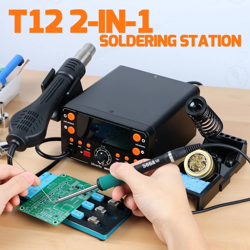 902D-IV 775W Soldering Station - Hot Air Rework Station T12 review and price
