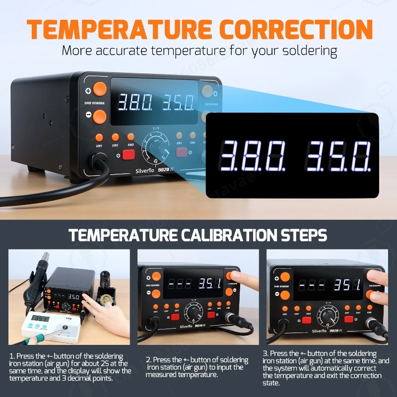 902D-IV 775W Soldering Station - Hot Air Rework Station T12 review and price