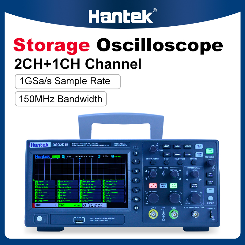 Hantek DSO2C10 2C15 2D10 2D15  - Digital Storage Oscilloscope 100Mhz review and price