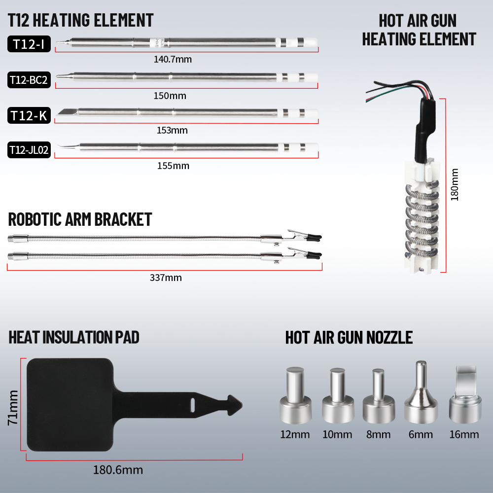 Kaisi 8512P Soldering Station  - Hot Air Rework Station T12 review and price
