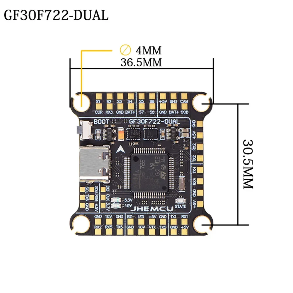 UniFlyJHEMCU F7 Stack F722 Dua - Fpv Flight Controller F7 Stack 60A review and price