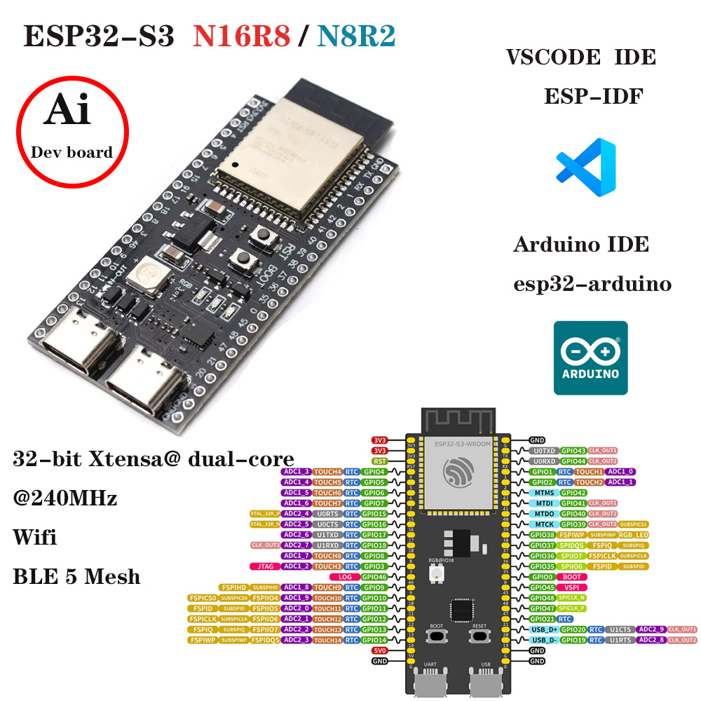 ESP32-S3 Development Boards wi - Esp32 S3 Development Board Lot review and price