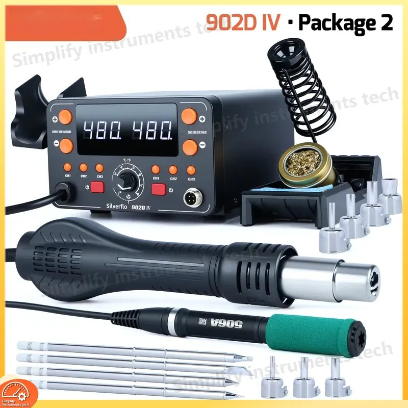 902D IV 775W Soldering Station - Hot Air Rework Station T12 review and price