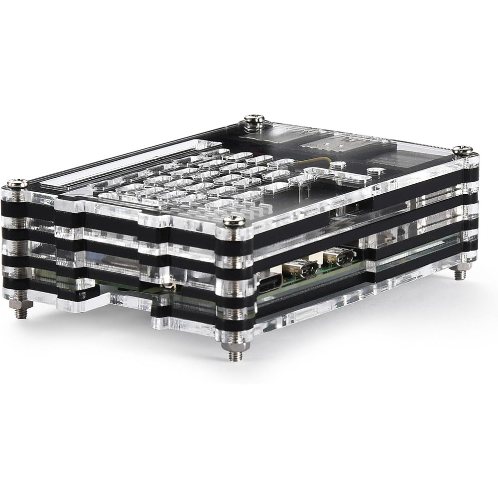 Acrylic Case with Active Coole - Raspberry Pi 5 8Gb Kit review and price